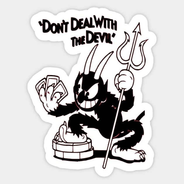 The Devil Cuphead Sticker by OtakuPapercraft